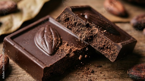 A gourmet dark chocolate ba...