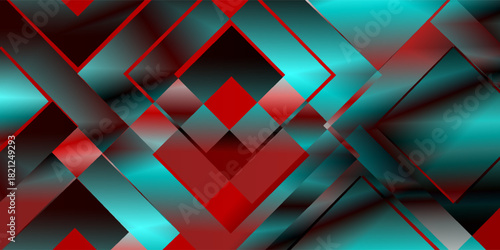 Dynamic shadow lines with gradient colors geometric background