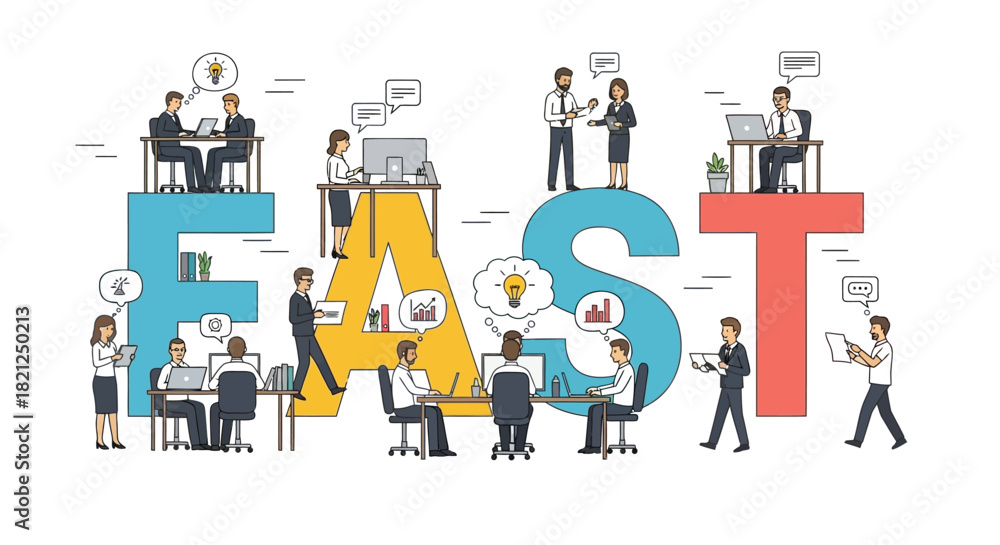 Fototapeta premium Abstract geometric composition with vibrant color blocks and clean lines suitable for digital and print design projects