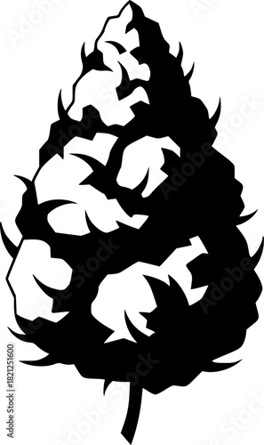 Vector Cannabis Marijuana Dispensary Bud Nug, Cannabis nug
