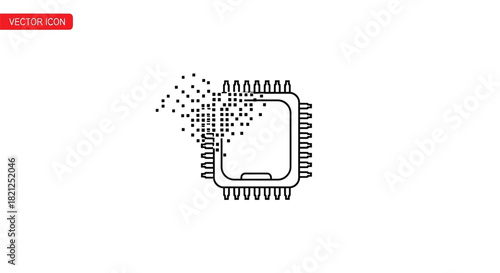 Simple cartoon illustration of a soft white pillow, perfect for sleeping and comfort.