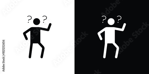 Forget icons vector silhouette design. Vector flat graphic design illustration.