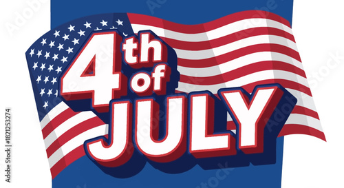 Happy 4th of July Celebration Fireworks, Flags, and Patriotic Designs for Independence Day