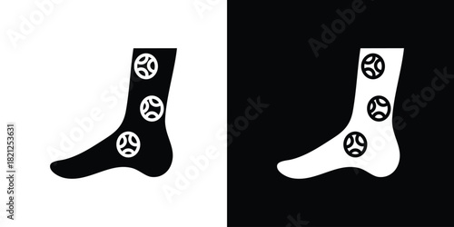 Gangrene icons vector silhouette design. Vector flat graphic design illustration.