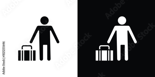 Guest icons vector silhouette design. Vector flat graphic design illustration.