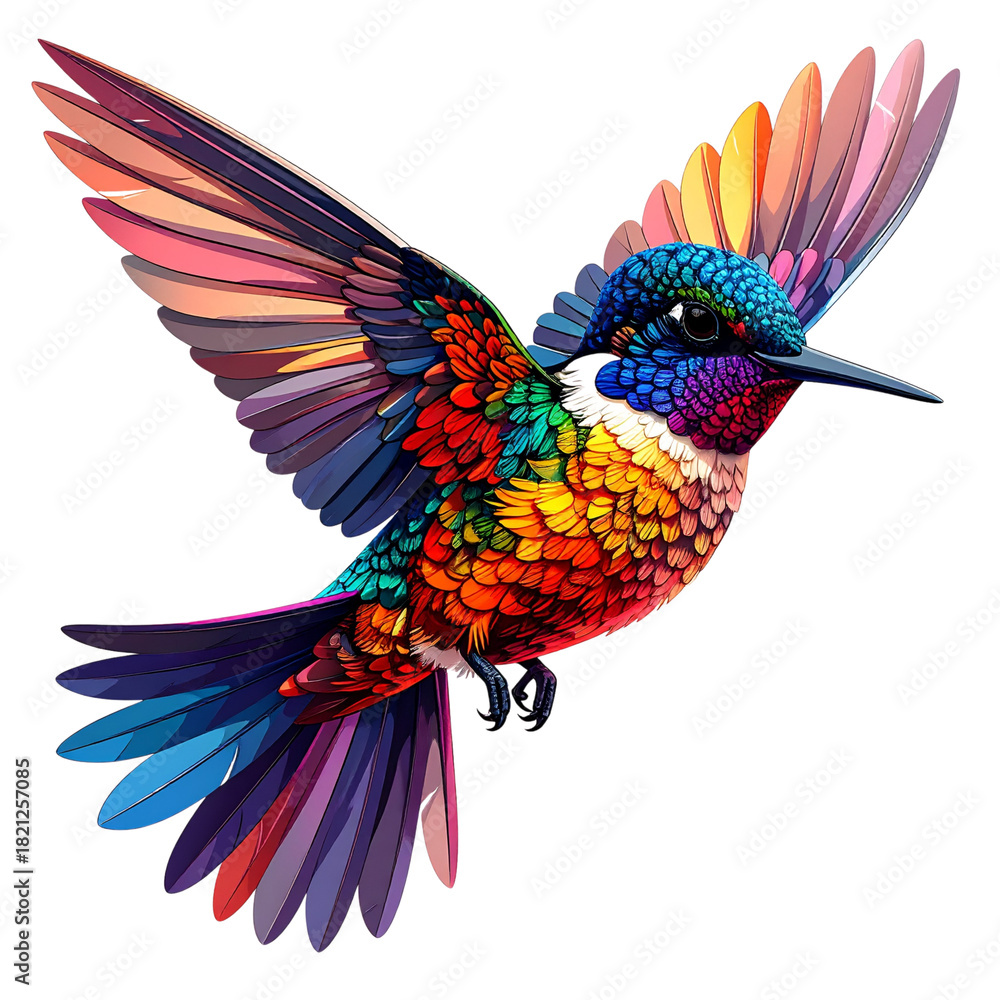 Obraz premium Flying Cartoon Bird PNG