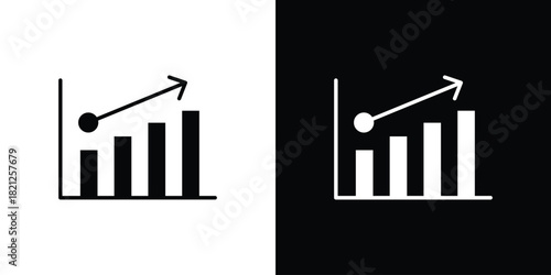 High Sales icons vector silhouette design. Vector flat graphic design illustration.