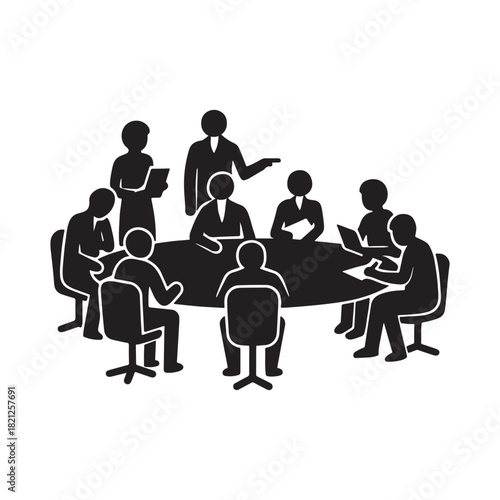 Facilitator Guides Inclusive Group Discussion on Collaboration, Innovation, and Building a High-Performance Workplace Culture