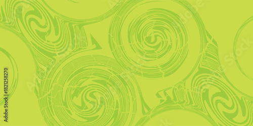 Abstract green background with hypnotic wavy lines pattern. vector eps 10.