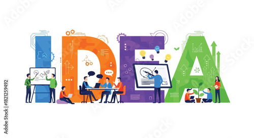 Abstract geometric pattern featuring vibrant red green blue and yellow elements with clean lines and a professional design aesthetic suitable for various creative applications