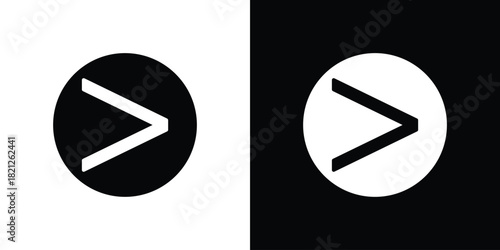 Is greater than icons vector silhouette design. Vector flat graphic design illustration.