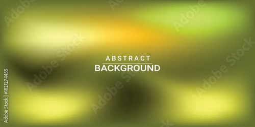 Olive Green Gradient Abstract Background - Blurred Liquid Mesh Vector Design