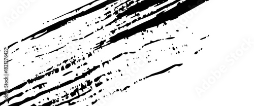 Elegant black background vector illustration with vintage distressed grunge texture and dark gray charcoal color paint, black stone or concrete wall, black banner Vector Format.