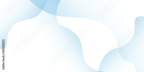 Dynamic Abstract Background with Paper Cut Fluid Liquid Motion Element and Light Blue Gradient Color