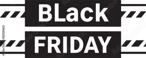 Black Friday promotional sale event vector graphic design concept template