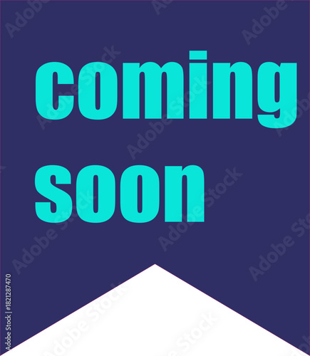 Coming soon icons. Coming soon text font calligraphy hand written lettering script red sign symbol white retail coming soon design sale business banner. Red banner vector coming soon.