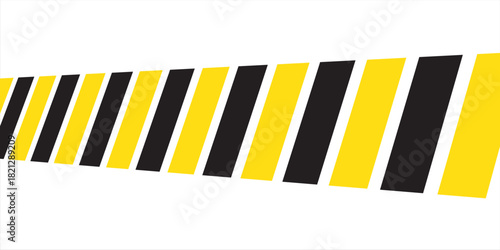 Black and yellow diagonal line striped. Blank vector illustration warning background. Industrial safety and attention symbol line pattern eps10.