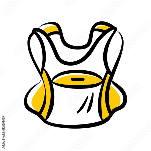 vector clip art baby carrier for web and graphic design
