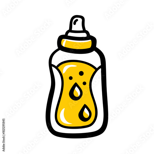 vector clip art baby lotion for web and graphic design