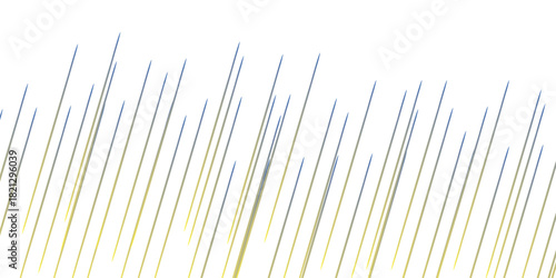 Diagonal gradient lines in blue, yellow, and gray forming an abstract dynamic pattern on a white background. Modern minimal geometric design ideal for digital artwork, backgrounds,and graphic layouts.