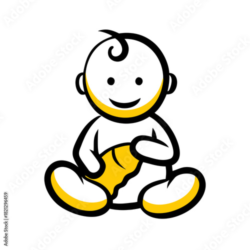 vector clip art baby washcloth for web and graphic design
