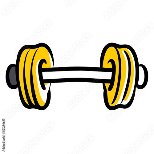 vector clip art barbell for web and graphic design