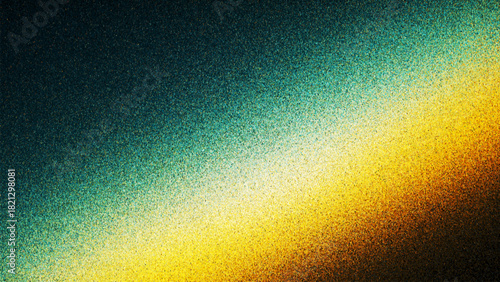 Soft vibrant grainy gradient with nostalgic mood created from thousands of individual dots. Bright grainy texture with gentle luminous gradient with blending intense glowing effect for visual project