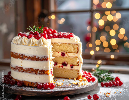 Elegant Christmas Cake