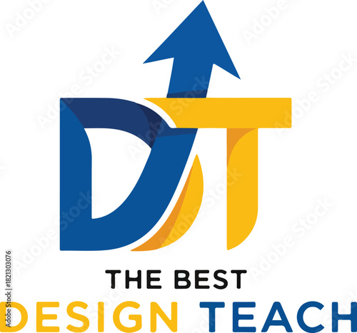 The Best Design Teach and education and learning logo unique modern minimalist simple creative abstract and vector