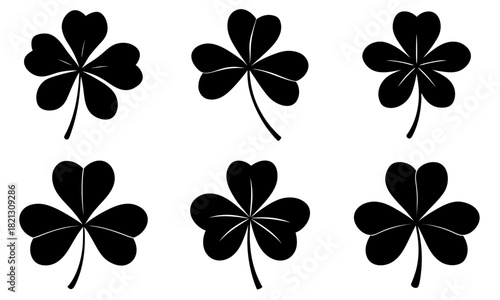 Lucky clovers bring good fortune for St Patrick's Day celebrations, adding a touch of Irish charm to your designs with these elegant symbols