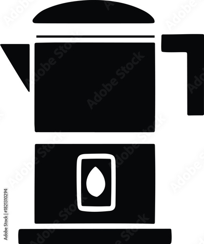 Coffee Brewing Appliance Graphic Silhouette