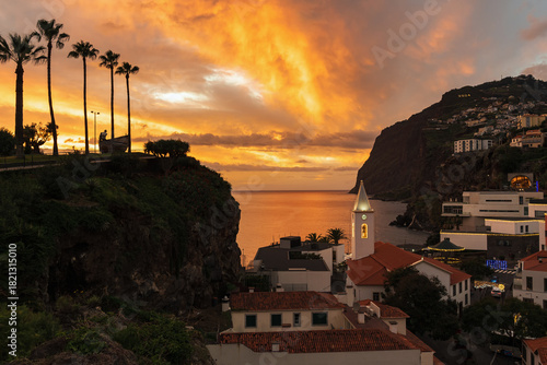 Sunset in Câmara de Lobos, Madeira Island
