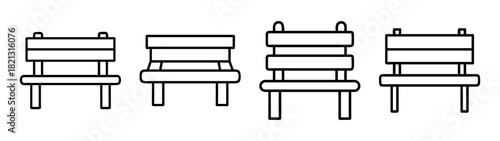 Find different types of chairs vector illustration furniture seat design element chair set art