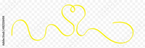 One continuous line drawing of two hearts isolated on transparent background. Editable stroke. Vector illustration. Love doodle icon.