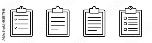 Checklist clipboard task list to do list planning vector illustration organization document form