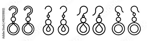 Elegant dangle earrings jewelry design with oval shape for women fashion accessories style trend