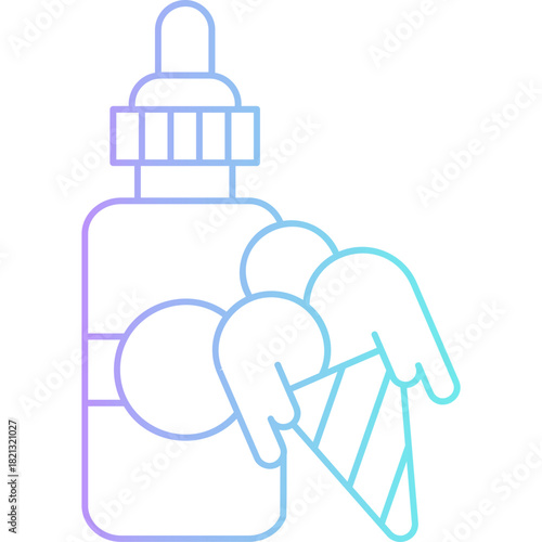 Liquid Ice Cream Flavour Icon
