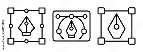 Vector graphic design software tools pen tool bezier curves anchor points illustration guide tutorial