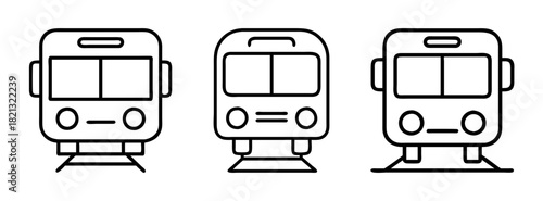 Train transportation subway railway vehicle public transport travel urban commute drawing line art
