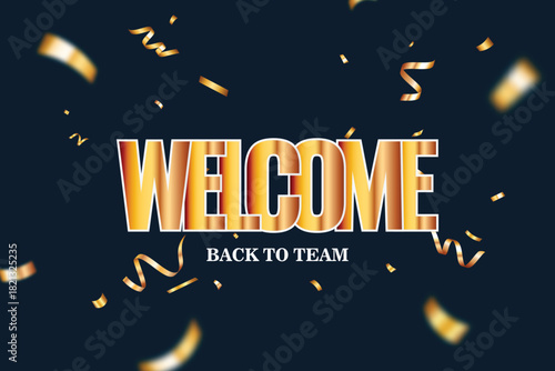 Welcome 3d gold text effect editable text style 