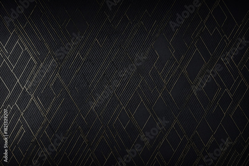 Geometrisches Muster: Goldene Linien auf dunklem Hintergrund – moderne Abstraktion.