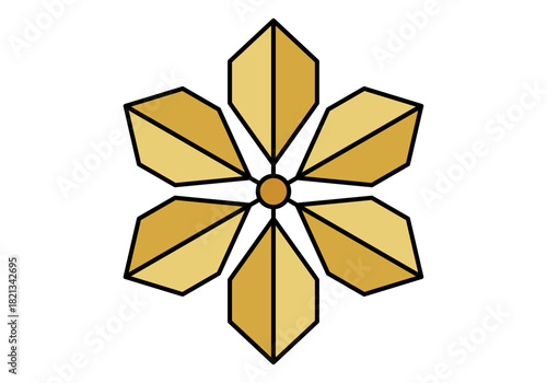 Estrella dorada moderna para navidad