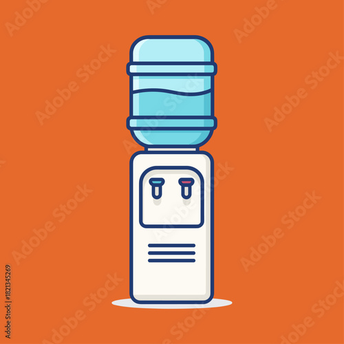 Water filter icon logo flat vector design