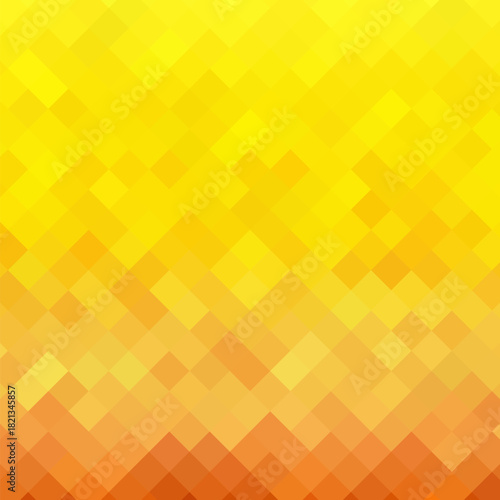 Yellow pixel background. Presentation template. Vector background. eps 10