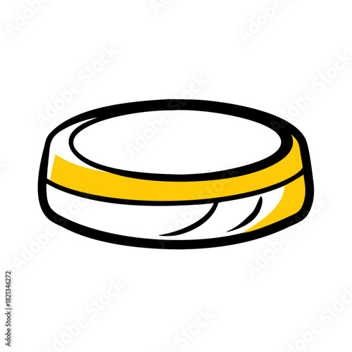vector clip art hockey puck for web and graphic design