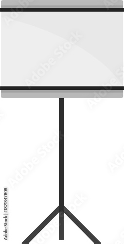 Blank screen projector for meeting