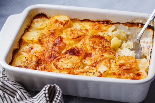 French classic potato gratin dauphinois.