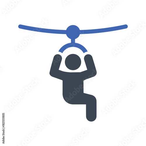 Zip line icon