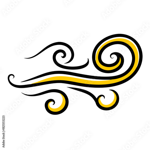 vector clip art windy swirl for web and graphic design