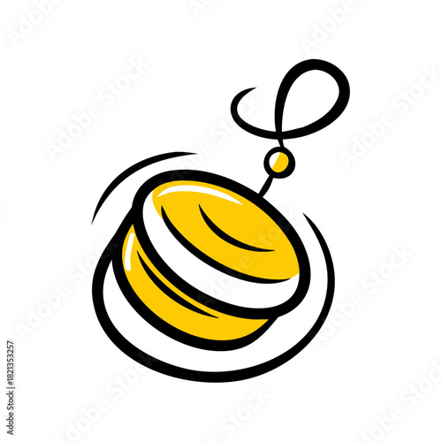 vector clip art yo yo on white background for web and graphic design